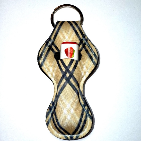 NWOT-Colorful Lip Balm Holder Keychains (5) - Picture 3 of 7
